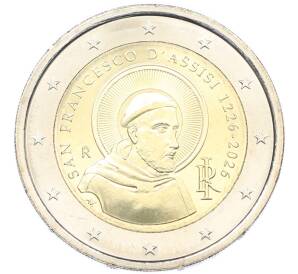 2 евро 2026 года Италия «800 лет со дня смерти Франциска Ассизского» — Фото №1
