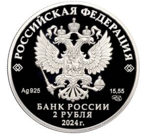 2 рубля 2024 года СПМД «Герои Великой Отечественной войны — Борис Сафонов» — Фото №2