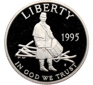 1/2 доллара (50 центов) 1995 года S США «Сражения гражданской войны» — Фото №2