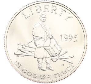 1/2 доллара (50 центов) 1995 года S США «Сражения гражданской войны» — Фото №2