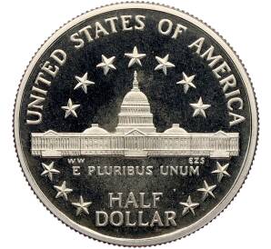 1/2 доллара (50 центов) 1989 года S США «200 лет Конгрессу» — Фото №2