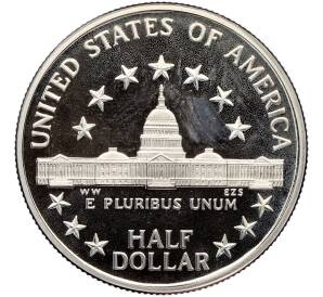 1/2 доллара (50 центов) 1989 года S США «200 лет Конгрессу» — Фото №2