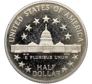 1/2 доллара (50 центов) 1989 года S США «200 лет Конгрессу» — Фото №2