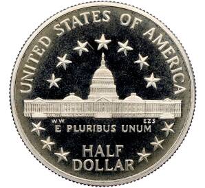 1/2 доллара (50 центов) 1989 года S США «200 лет Конгрессу» — Фото №2