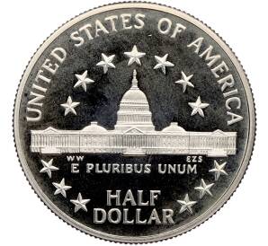 1/2 доллара (50 центов) 1989 года S США «200 лет Конгрессу» — Фото №2