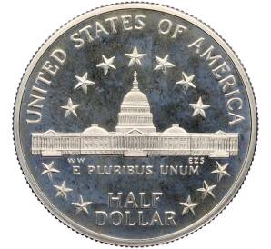 1/2 доллара (50 центов) 1989 года S США «200 лет Конгрессу» — Фото №2