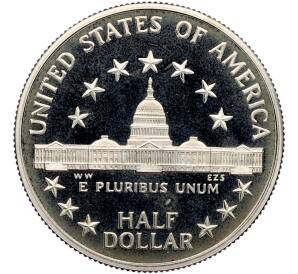 1/2 доллара (50 центов) 1989 года S США «200 лет Конгрессу» — Фото №2