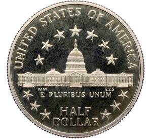 1/2 доллара (50 центов) 1989 года S США «200 лет Конгрессу» — Фото №2