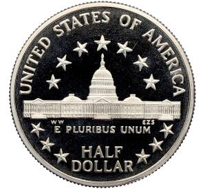 1/2 доллара (50 центов) 1989 года S США «200 лет Конгрессу» — Фото №2