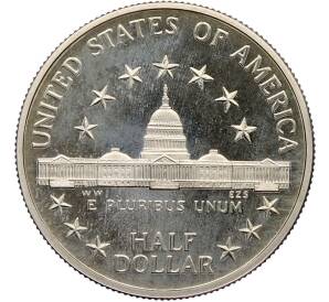 1/2 доллара (50 центов) 1989 года S США «200 лет Конгрессу» — Фото №2