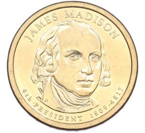 1 доллар 2007 года США (P) «4-й президент США Джеймс Мэдисон» — Фото №1