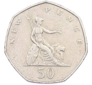 50 новых пенсов 1970 года Великобритания — Фото №1