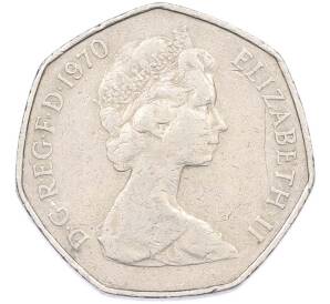 50 новых пенсов 1970 года Великобритания — Фото №2