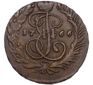 2 копейки 1766 года ММ — Фото №1