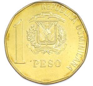 1 песо 2015 года Доминиканская республика — Фото №2