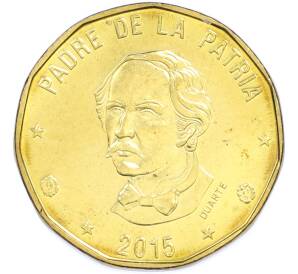 1 песо 2015 года Доминиканская республика — Фото №1