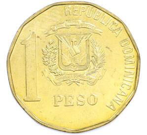 1 песо 2015 года Доминиканская республика — Фото №2
