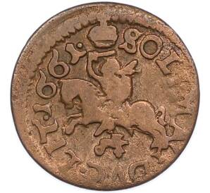 1 солид («боратинка») 1661 года Литва — Ян II Казимир Ваза — Фото №1