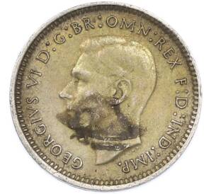 3 пенса 1943 года D Австралия — Фото №2