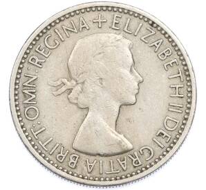 1 шиллинг 1953 года Великобритания — Английский тип (3 льва на щите) — Фото №2