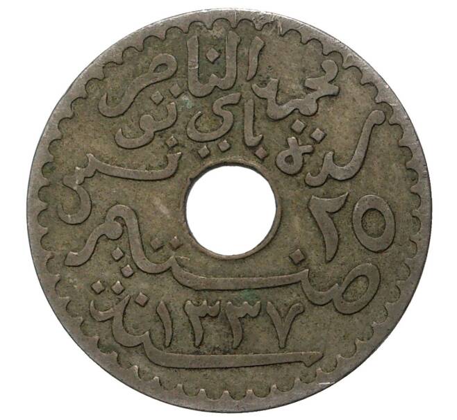 Монета 25 сантимов 1919 года Тунис (Французский протекторат) (Артикул M2-36295)
