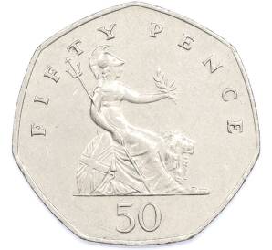 50 пенсов 1985 года Великобритания — Фото №1