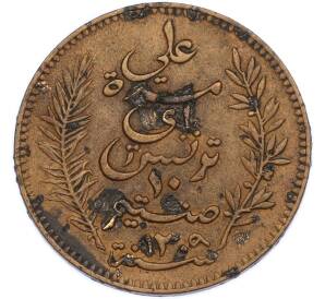 10 сантимов 1892 года Тунис — Фото №2