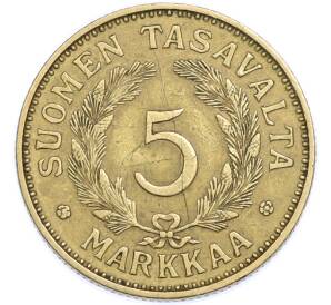 5 марок 1939 года Финляндия — Фото №1