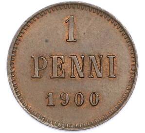1 пенни 1900 года Русская Финляндия — Фото №1