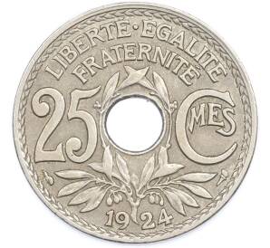 25 сантимов 1924 года Франция — Фото №1