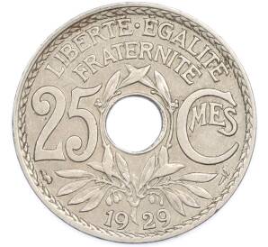 25 сантимов 1929 года Франция — Фото №1
