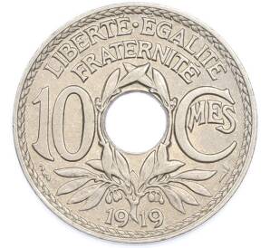 10 сантимов 1919 года Франция — Фото №1