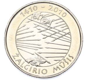 1 лит 2010 года Литва «600 лет Грюнвальдской битве» — Фото №1