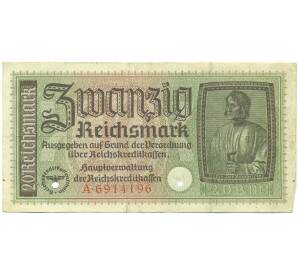 20 рейхсмарок 1940-1945 года Германия (Для оккупированных территорий) — Фото №1