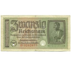 20 рейхсмарок 1940-1945 года Германия (Для оккупированных территорий) — Фото №1