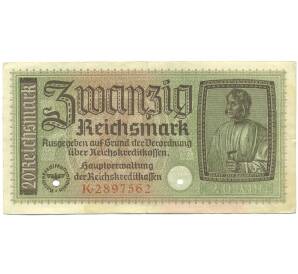 20 рейхсмарок 1940-1945 года Германия (Для оккупированных территорий) — Фото №1