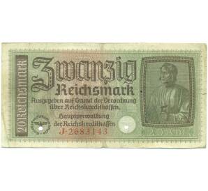 20 рейхсмарок 1940-1945 года Германия (Для оккупированных территорий) — Фото №1
