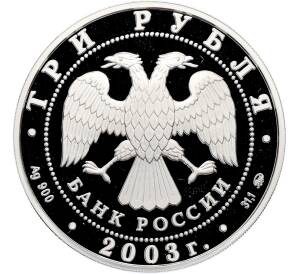 3 рубля 2003 года ММД «Знаки зодиака — Козерог» — Фото №2
