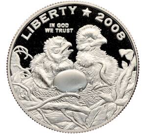 1/2 доллара (50 центов) 2008 года S США «Белоголовый орлан» — Фото №1