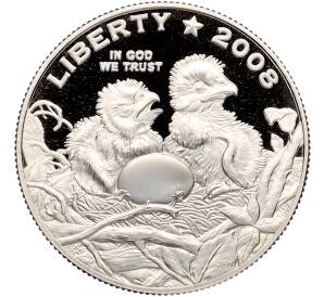 1/2 доллара (50 центов) 2008 года S США «Белоголовый орлан» — Фото №1