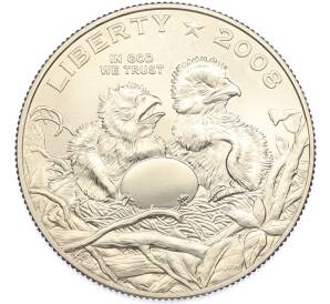 1/2 доллара (50 центов) 2008 года S США «Белоголовый орлан» — Фото №1