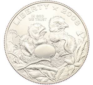 1/2 доллара (50 центов) 2008 года S США «Белоголовый орлан» — Фото №1