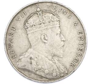 1 доллар 1908 года Стрейтс Сетлментс — Фото №2