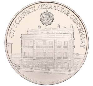 5 фунтов 2021 года Гибралтар «100-летие Городского совета Гибралтара» — Фото №1