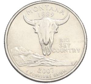 1/4 доллара (25 центов) 2007 года P США «Штаты и территории — Монтана» — Фото №1