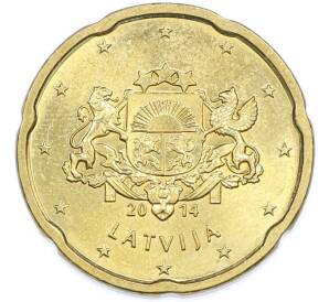 20 евроцентов 2014 года Латвия — Фото №1