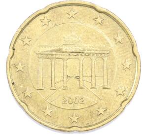 20 евроцентов 2002 года J Германия — Фото №1