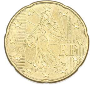 20 евроцентов 2009 года Франция — Фото №1