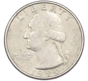 1/4 доллара (25 центов) 1990 года D США — Фото №1