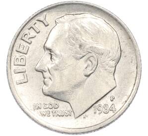 1 дайм (10 центов) 1984 года P США — Фото №1